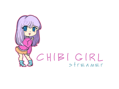 Gaming Logo with Chibi Girl | Turbologo brand design branding chibi chibi twitch emotes clan design esports logo game game design gamer gaming girl illustration logo logo design sports logo twitch logo vector