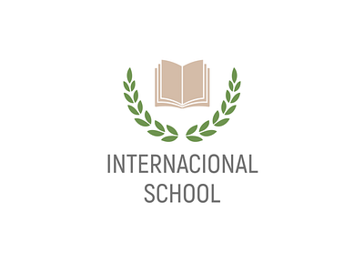 School Logo with Book | Turbologo