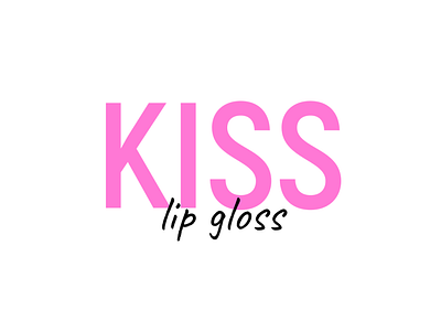 Text Logo with Lip Gloss | Turbologo beauty logo brand design branding cosmetic logo cosmetics product design illustration kiss lettering lettermark lip lip gloss lips lipstick logo logo design makeup logo text vector wordmark