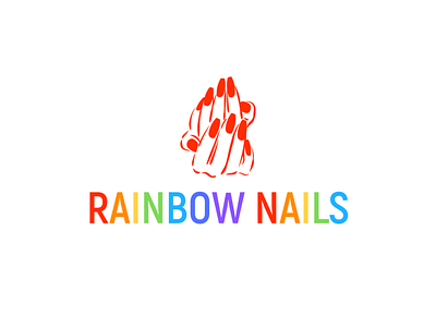 Logo with Nails & Rainbow Text | Turbologo beautiful beauty logo brand design branding colorful design illustration logo logo design manic manicure nail nail art nail polish nail salon rainbow rainbow text rainbows vector