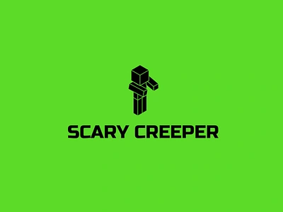 Logo with Scary Creeper | Turbologo brand design branding clan creeper design esports game game logo gaming geometric graphic design illustration logo logo design minecraft minecraft logo scary twitch twitch logo vector