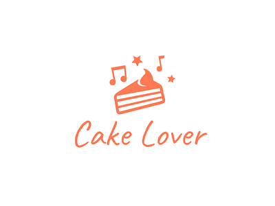 Logo with Cake & Musical Notes | Turbologo baker bakery brand design branding cake design food graphic design illustration logo logo design music musical notes notes pastry piece of cake sweet vector