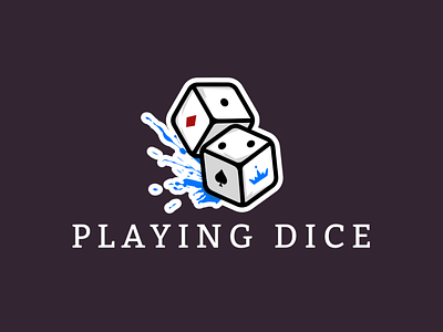 Gaming Logo with Dice Poker | Turbologo