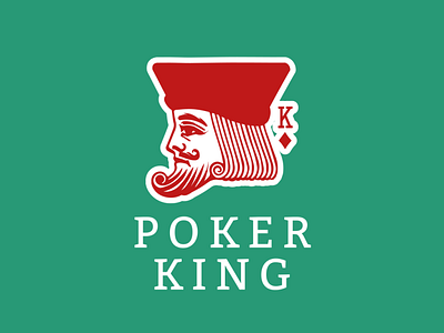 Poker Gaming Logo with King - Turbologo brand design branding design epoerts logo gaming logo illustration king logo logo logo design poker typography ui ux vector