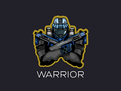 Halo Gaming Logo with Warrior | Turbologo 3d animation brand design branding design esports logo gaming logo graphic design halo logo illustration logo logo design motion graphics typography ui ux vector warrior logo