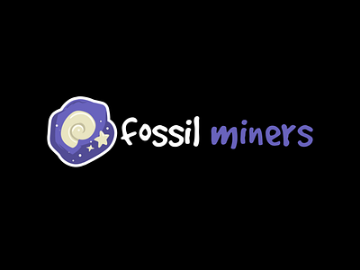 Animal Crossing Logo with Fossil | Turbologo animal crossing logo brand design branding design esports logo fossil logo gaming logo illustration logo logo design typography ui ux vector