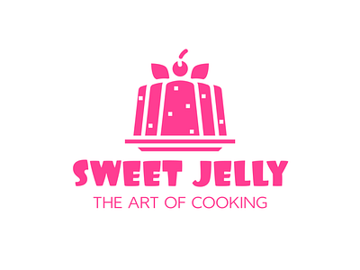 Logo with Pink Jelly | Turbologo brand design branding design food logo illustration jelly logo logo logo design pink logo sweet logo typography ui ux vector