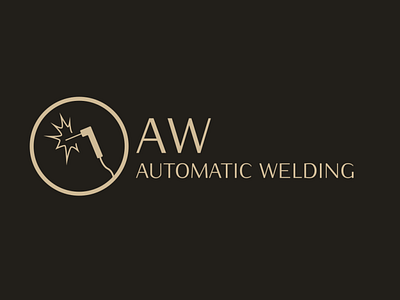 Welding Logo with Monogram AW | Turbologo brand design branding design engineering graphic design illustration laser logo logo logo design metal fabrication monogram motion graphics technology typography ui ux vector welder welding welding logo