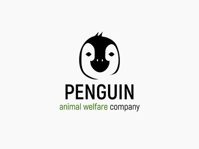 Logo with Penguin Face | Turbologo animal logo antarctic brand design branding design emperor penguin graphic design illustration logo logo design penguin typography ui ux vector