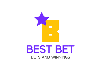 Bet logo with Letter B & Star | Turbologo bet logo bookmaker logo brand design branding design graphic design illustration letter b logo logo logo design typography ui ux vector