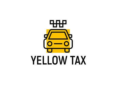 Logo with Yellow Car & Taxi Icon | Turbologo