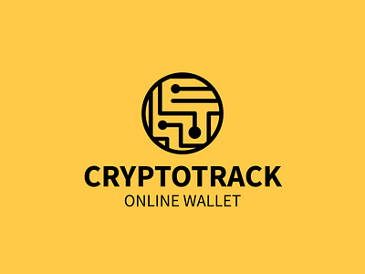 Cryptocurrency Logo with Microcircuit | Turbologo app bitcoin blockchain brand design branding card crypto cryptocurrency design digital finance graphic design illustration logo logo design microchip typography ui ux vector