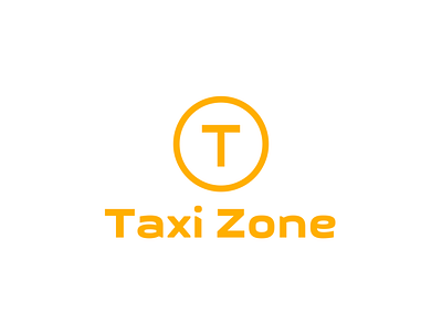 Taxi Logo with Circle & Letter T | Turbologo brand design branding car circle delivery service design graphic design illustration letter t logo logo design moving companies taxi typography ui ux vector yellow