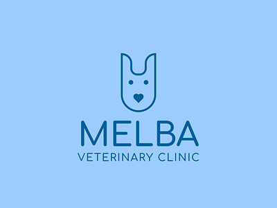 Veterinary Logo with Dog | Turbologo animals brand design branding clinic design dog illustration logo logo design pet typography ui ux vector veterinary