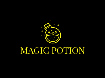 Harry Potter Logo with Poison | Turbologo bottle poison brand design branding design entertainment film harry potter illustration logo logo design magic magician poison typography ui ux vector venom