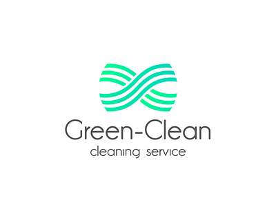 Cleaning Logo with Gradient Lines | Turbologo