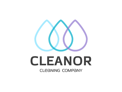 Cleaning Logo with Colorful Drops | Turbologo brand design branding cleaning colorful colorful drops design gradient gradient drops graphic design illustration logo logo design splash typography ui ux vector