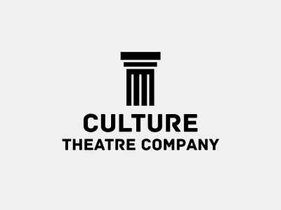 Theatre Logo with Column | Turbologo architecture brand design branding column design film graphic design illustration logo logo design opera theatre typography ui ux vector