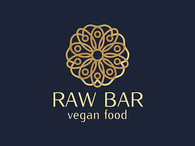 Vegan Cafe Logo with Mandala | Turbologo abstract brand design branding cafe decorative design graphic design illustration islamic logo logo design mandala morocco restaurant typography ui urdu ux vector vegan