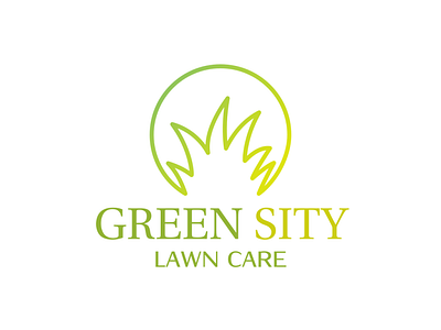 Logo with Circle & Gradient Grass | Turbologo brand design branding circle design eco ecology gradient graphic design grass illustration landscaping lawn lawn care logo logo design nature typography ui ux vector