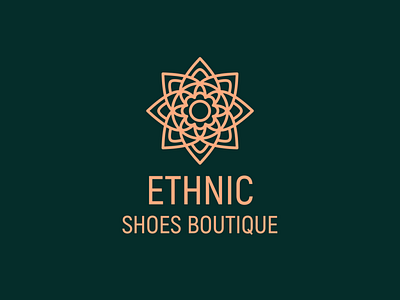 Logo with Golden Mandala | Turbologo boutique brand design branding design golden graphic design hindi illustration islamic logo logo design mandala morocco online shop typography ui ux vector