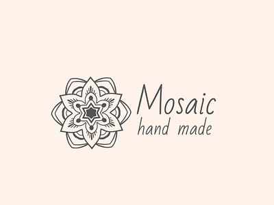 Hand Made Logo with Mandala | Turbologo brand design branding design flower graphic design hand made illustration logo logo design mandala spa typography ui ux vector yoga