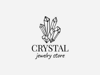 Logo with Drawing Crystal | Turbologo brand design branding crystal design drawing gem gemstone graphic design illustration jewelry logo logo design online shop shopify squarespace typography ui ux vector