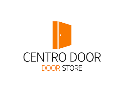 Shop Logo with Orange Door | Turbologo brand design branding closed design door doors doorway graphic design illustration logo logo design orange shop squarespace typography ui ux vector