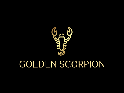 Logo with Golden Scorpion | Turbologo