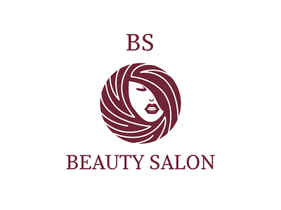 Beauty Salon Logo with Woman | Turbologo beauty beauty salon brand design branding design face graphic design illustration letter b letter s logo logo design salon typography ui ux vector woman