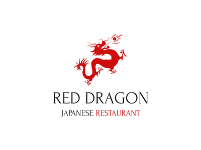 Logo with Japanese Red Dragon | Turbologo