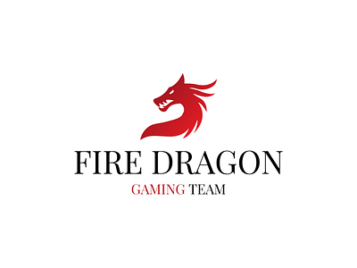 Logo with Gradient Red Dragon | Turbologo brand design branding clan design dragon esports game developer gaming gecko gradient graphic design illustration logo logo design red twitch typography ui ux vector