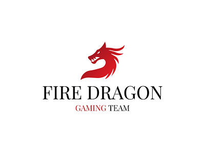 Logo with Gradient Red Dragon | Turbologo