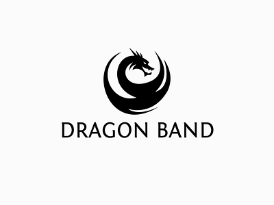 Logo with Black Dragon | Turbologo animals black dragon brand design branding chinese design gecko graphic design illustration logo logo design music typography ui ux vector