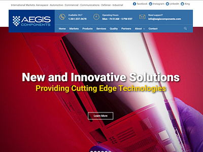 Aegis Components application design design ecommerce software uiux website website design