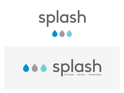 Splash Logo brand design drops logo water