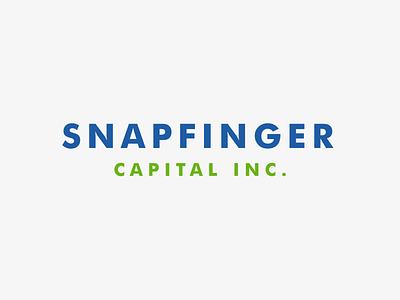 Snapfinger Logo brand futura logo typography