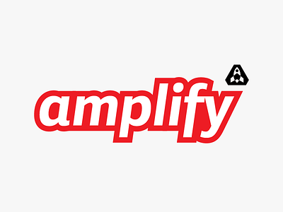 Amplify Logo high contrast logo outline stroke type