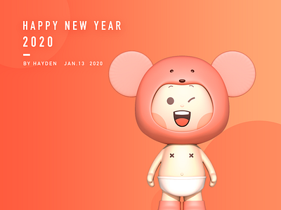 Happy Year of the Rat！ happy new year mouse