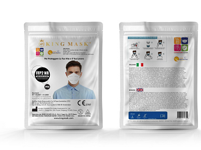 K I N G M A S K branding mask mask design packaging design