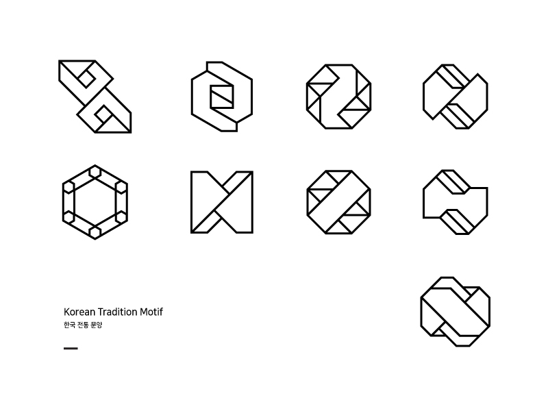 Korean Traditional Pattern graphic illustration korean pattern