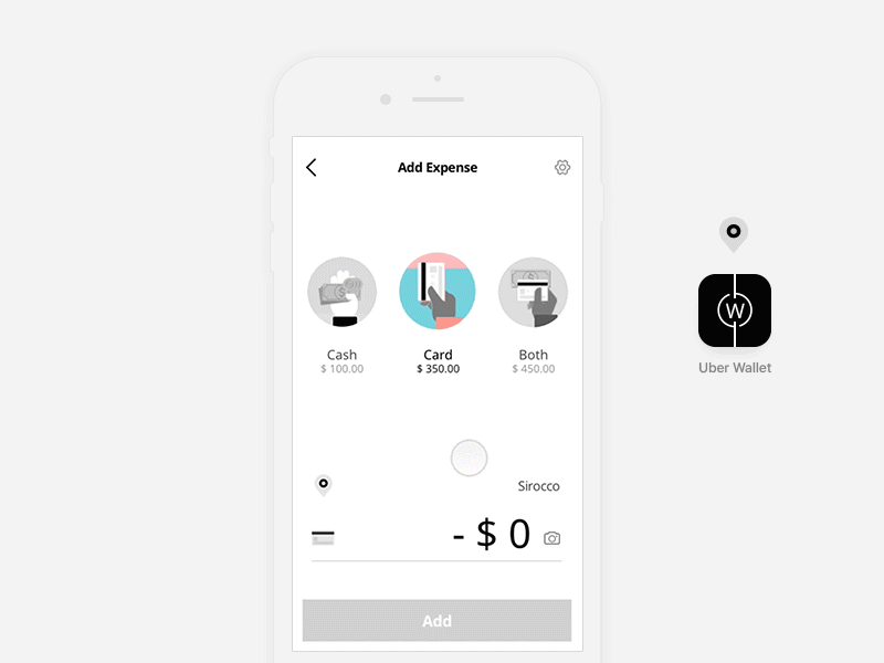 Concept Design_ Uber Wallet by 은지니 on Dribbble