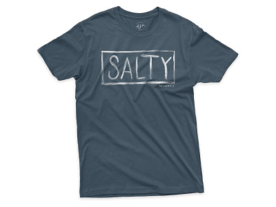 SALTY | T-shirt Design apparel apparel design design designer graphic design graphic designer hand lettered hand lettering handlettering shirt t shirt t shirt design tshirt tshirt design typography