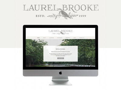 Laurel Brooke Neighborhood | Website & Branding brand brand design brand designer branding community design logo logo design logo mark website design website designer website developer