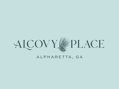 Alcovy Place | Logo Design brand branding logo logo design neighborhood real estate logo