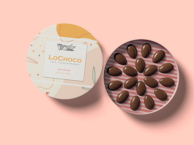 Insect based chocolates mock-up packaging