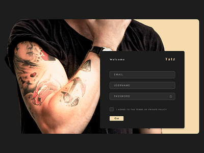 Sign up branding interfacedesign photography ui web