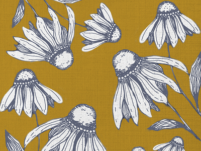 Des marguerites pour toujours design fleur fleurs freelanceillustrator illustration marguerite motif pattern textile