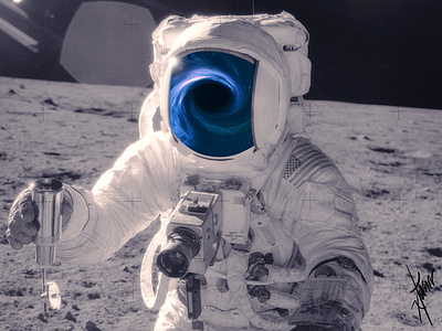 Astronaut in space composition photo manipulation photo montage photoshop surreal art universe visual art
