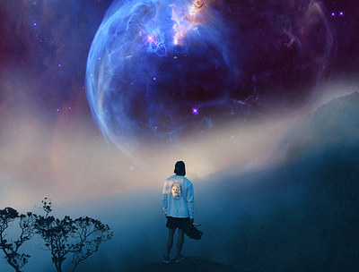 Nebula composition photo manipulation photo montage photoshop surreal art universe visual art